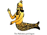 Babylonian illustration of Dagon, the fish-man god also worshipped by the Philistines